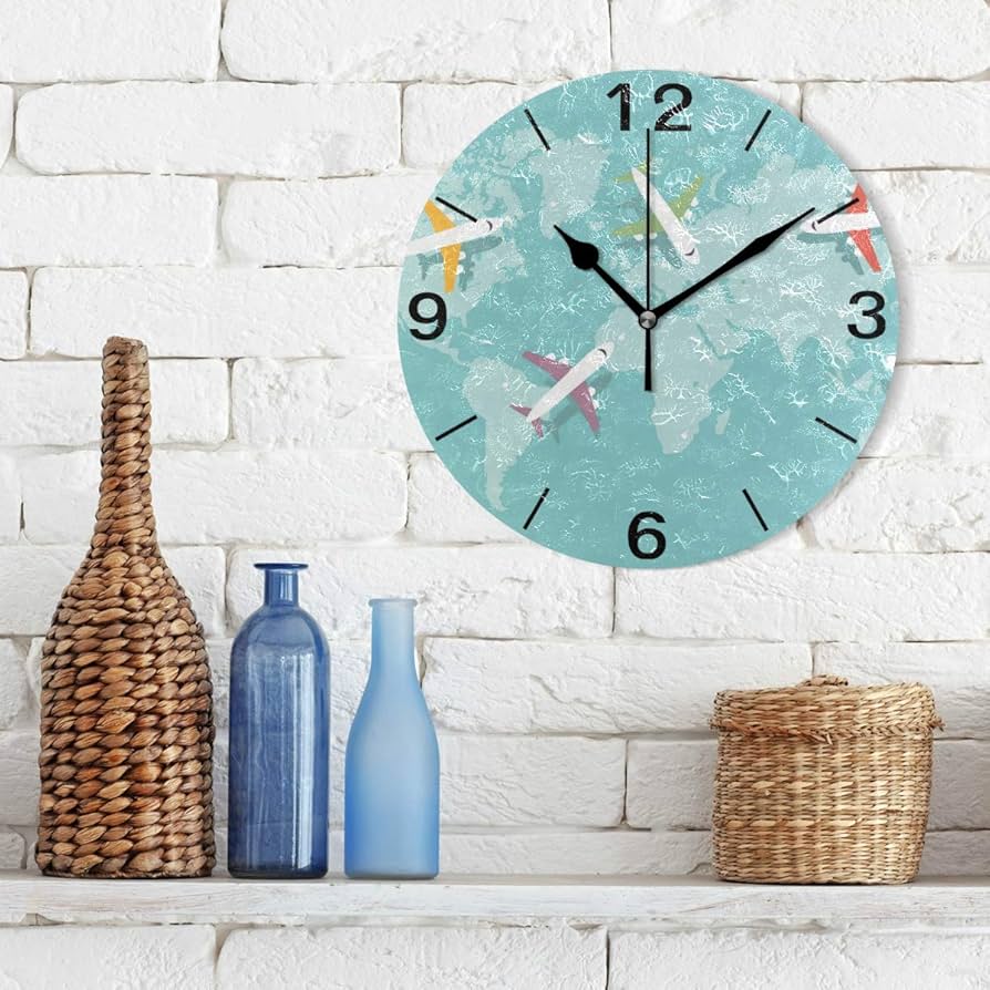 掛け時計　飛行機　海外購入　大きめ ys-714.jpg